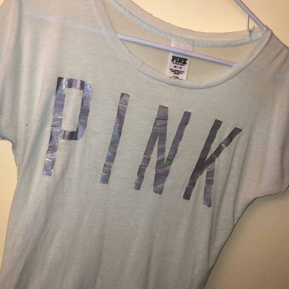 PINK SHIRT TEAL SIZE XS